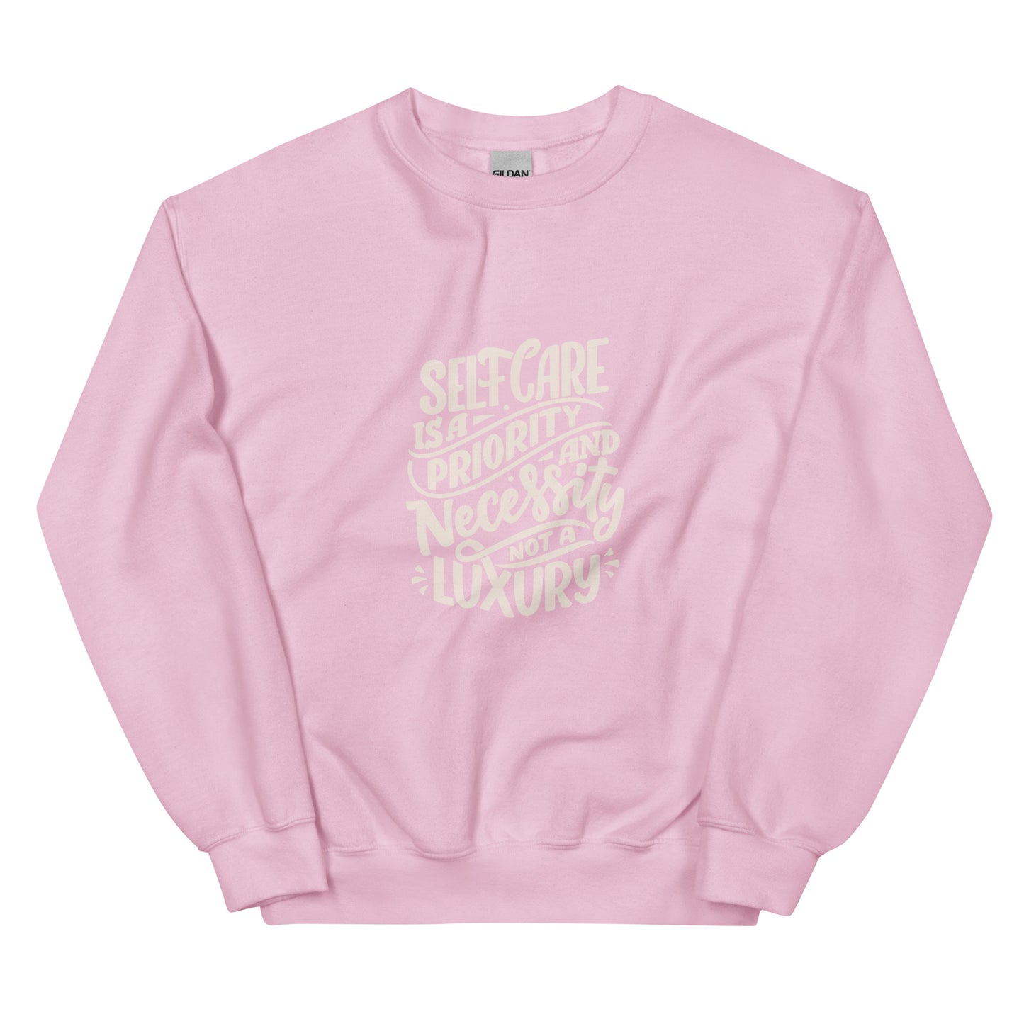 Gildan 18000 Unisex Sweatshirt Self Care is a Necessity