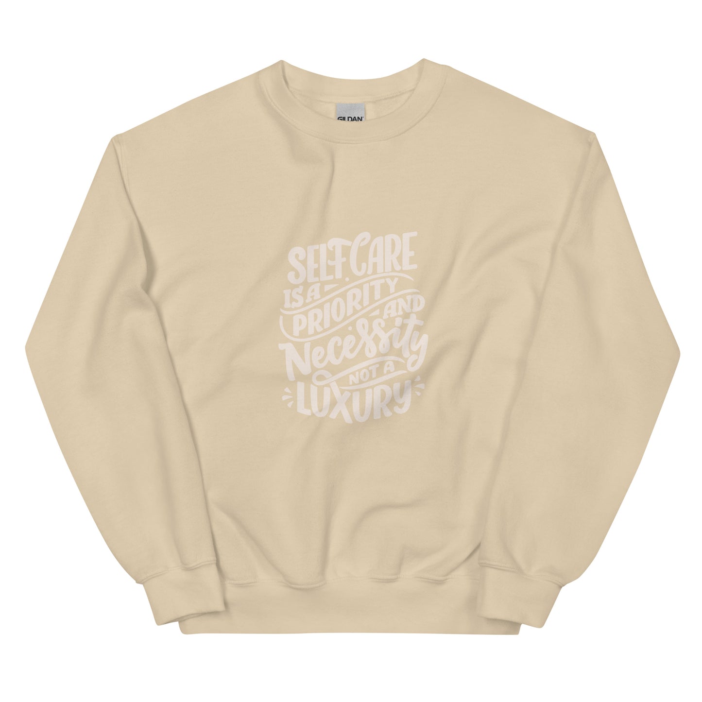 Gildan 18000 Unisex Sweatshirt Self Care is a Necessity