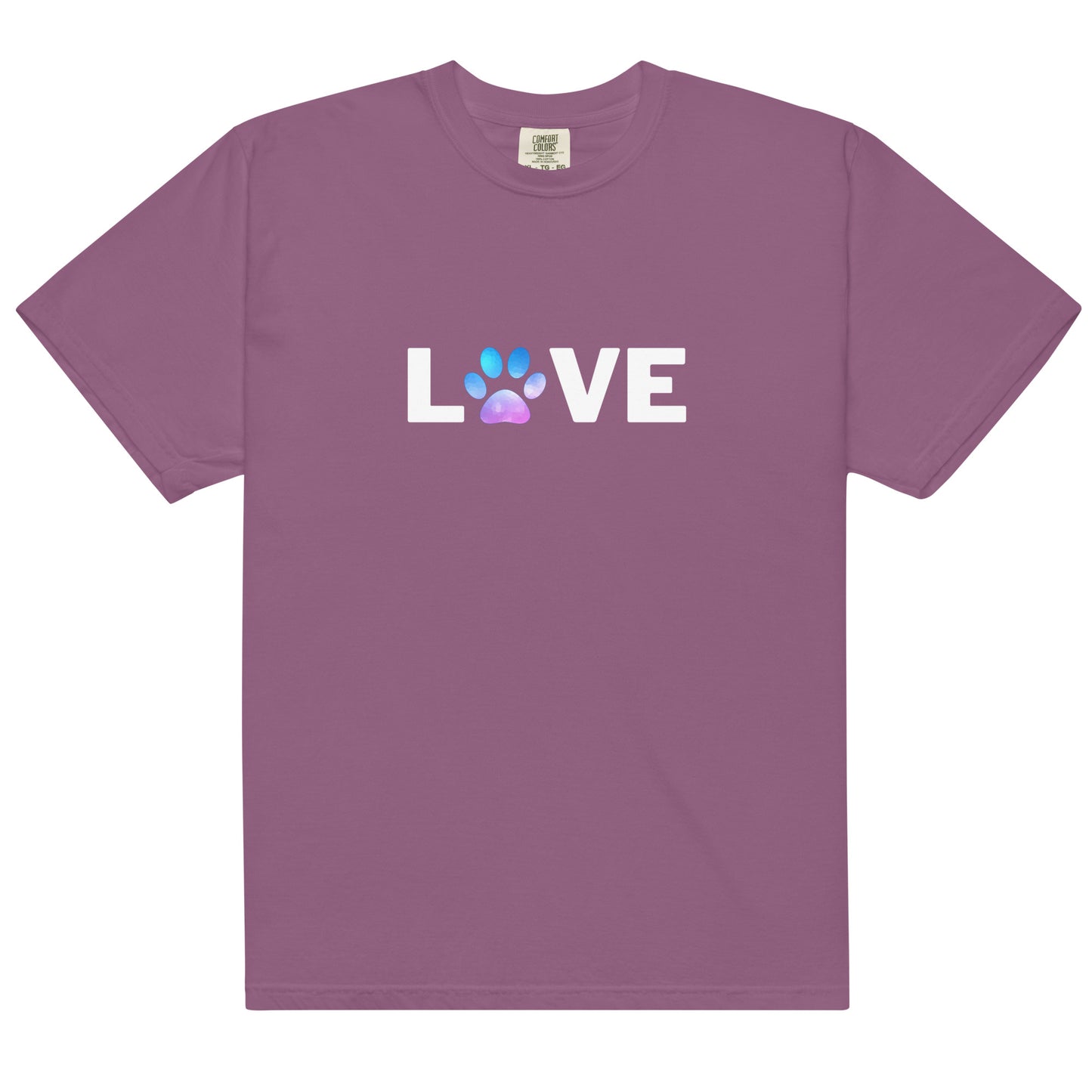 Comfort Colors Unisex Heavyweight T-shirt Color Love Blue/Purple Print