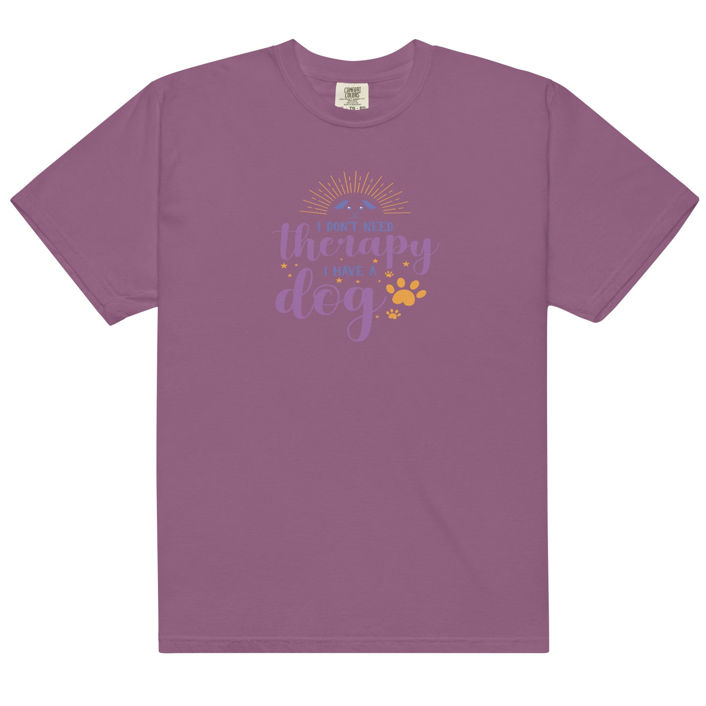 Comfort Colors Unisex Heavyweight T-shirt Dog is Therapy