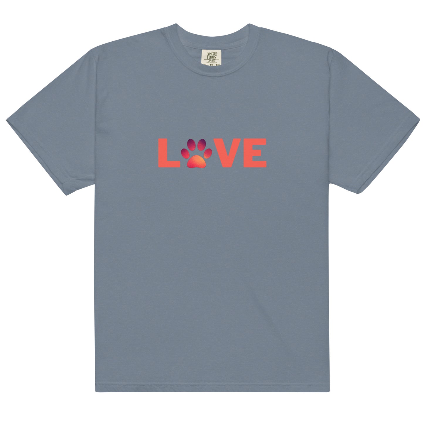 Unisex Heavyweight T-shirt Color Love Red Print