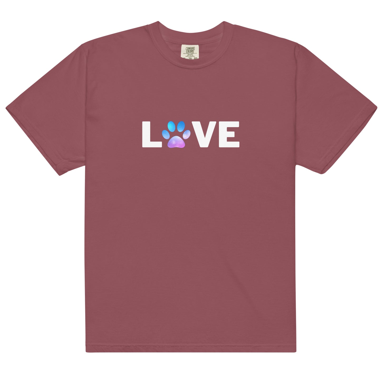 Comfort Colors Unisex Heavyweight T-shirt Color Love Blue/Purple Print