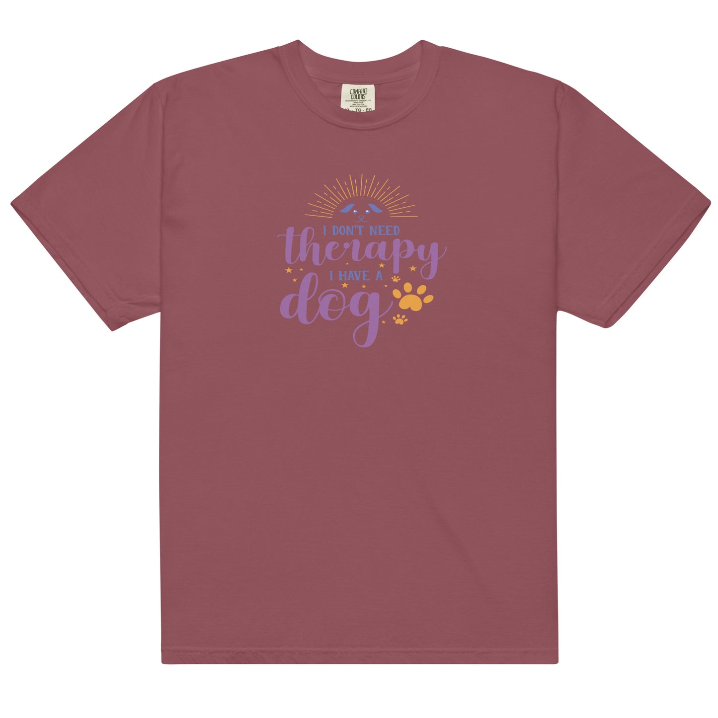 Comfort Colors Unisex Heavyweight T-shirt Dog is Therapy