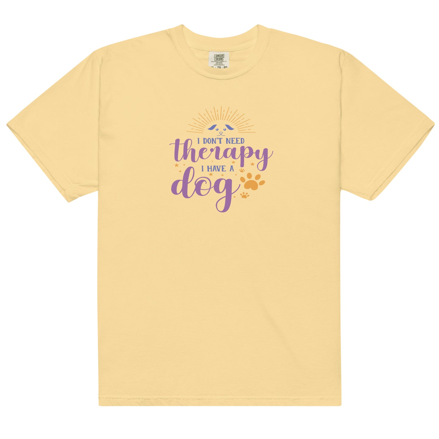 Comfort Colors Unisex Heavyweight T-shirt Dog is Therapy