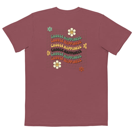 Comfort Colors Unisex Pocket T-shirt Choose Happiness