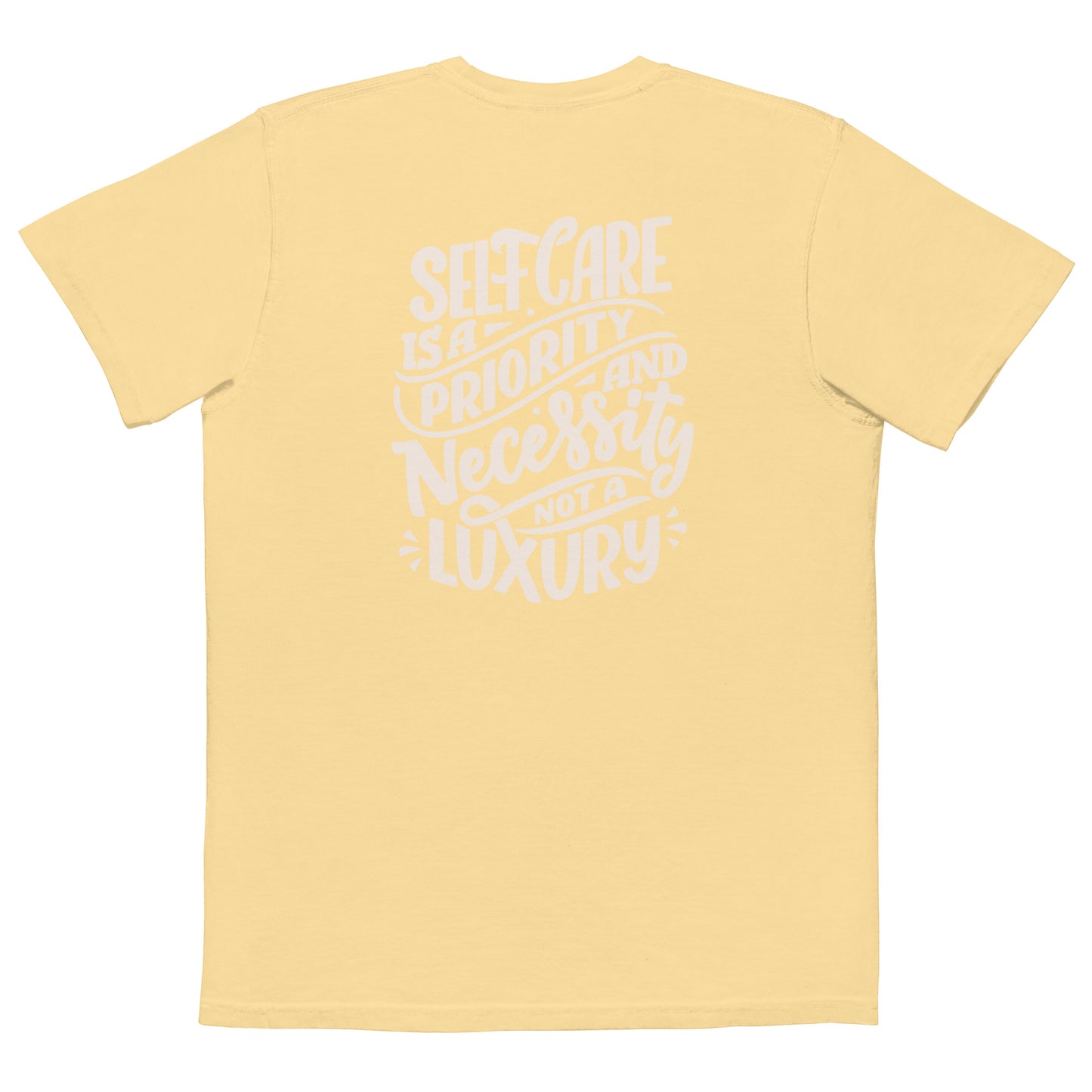 Comfort Colors Unisex Pocket T-shirt Self Care is a Necessity