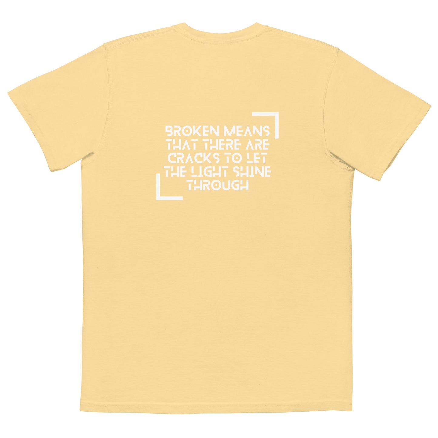 Comfort Colors UnisexHeavyweight T-shirt Broken Lets the Light Shine Through